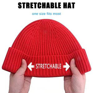 Gorro de calavera de invierno acrílico 100% personalizado, gorro de diseñador con logotipo abullonado, gorro de punto cálido Hip Hop alto, impresión Digital adecuada para viajes - Product Image 4