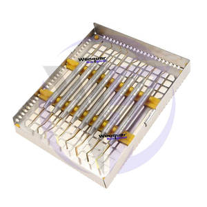 Kit de 8 Instrumentos Dentales para Obturaciones de Composite con Punta Dorada, Herramientas Profesionales de Restauración con Estuche de Acero, Proveedor Wenquar - Product Image 5