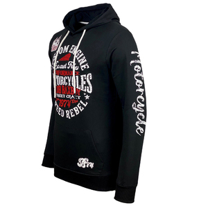 Sweat à capuche d'hiver de haute qualité, surdimensionné, épaules tombantes, poids lourd, 350 GSM, impression entièrement personnalisée, mélange de coton et de polyester, polaire - Product Image 3