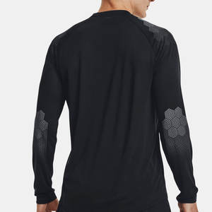 EM/ODM-camisas de manga larga para hombre, cuello redondo, 100% algodón, Color sólido - Product Image 4