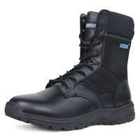Nouveau Style léger en plein air Anti-crevaison hommes Zip noir bottes tactiques formation bottes de randonnée