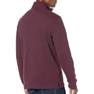 Prix de gros Hommes Quarter Zip Pull Sweats À Capuche Bas quantité minimale de commande Regular Fit Manches Longues Quarter Zip Pull pour Hommes - Product Image 3