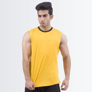 Débardeurs pour hommes débardeur personnalisé 100% coton chemise de sport sans manches avec tissu doux gym T-shirt sans manches pour hommes - Product Image 1