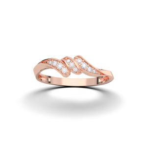 ชุดง่ามเพชรทรงกลมโมอิส E-F/VVS-VS เพชร0.08กะรัตทำจากทองคำ10K,14K,18K - Product Image 1