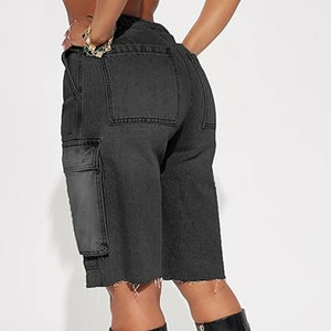 Shorts surdimensionnés légers pour femmes Shorts surdimensionnés pour femmes de couleur personnalisée Shorts surdimensionnés pour femmes respirants à usage décontracté - Product Image 2