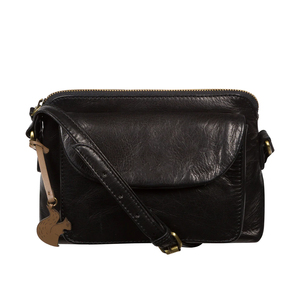 Sac bandoulière classique en toile avec sangle réglable et plusieurs poches utilitaires, élégant petit sac bandoulière - Product Image 2