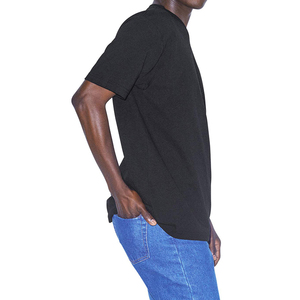 Camiseta de Algodón de Corte Regular para Hombre, Color Sólido, Cuello Redondo, Manga Corta, Diseño Liso de Punto Jersey Informal - Product Image 5