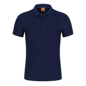Nouveau T-shirt de golf pour homme, couleur unie, avec impression de logo personnalisé, anti-plis, 100% coton, séchage rapide, respirant, style business décontracté - Product Image 6