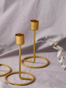 Luxury Metal Candle Holder Best Finished Classic Design Metal Candle Holder Candlestick for Home Decoration Premium Quality - Product Image 2