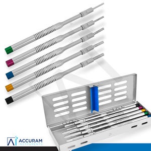 Kit d'ostéotomes internes pour l'élevation du sinus dentaire Accuram, 5 pièces, instruments manuels pour le lifting des implants, droits, concaves, en acier inoxydable - Product Image 5