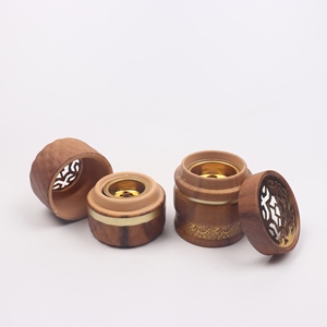 Quemador de incienso de Ramadán, quemador de incienso árabe en forma de Plato cuadrado de madera, Kefaf Mubkhar de Tradnary - Product Image 4