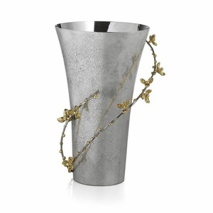 Décoration de la maison design martelé vase à fleurs couleur argent pots de fleurs en métal de qualité supérieure utilisés pour la décoration d'hôtel et de fête - Product Image 2