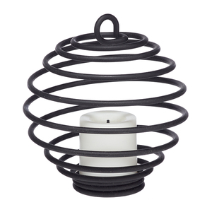 Pot de bougie en métal de la plus haute conception pot de bougie suspendu enduit de noir et d'or et récipients de bougie pour la maison et le décor de table de mariage - Product Image 5