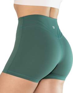 Contour Lift moucheté Compression motard entraînement Fitness Gym porter sans couture taille haute Shorts femmes Logo personnalisé gris doux OEM - Product Image 2