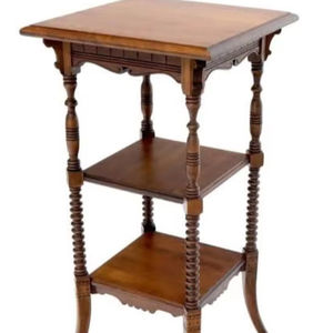 Table pliante en bois massif artisanale portable, meubles d'extérieur sculptés à la main pour jardin, patio, table pour 4 personnes - Product Image 1