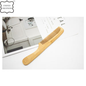 Peine de dientes estrechos de bambú de madera respetuoso con el medio ambiente con logotipo personalizado, superventas al por mayor personalizado de fábrica - Product Image 2