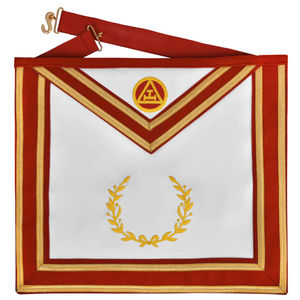 Tabliers maçonniques personnalisés avec aimant, broderie à la main, luxe, 3D, LED clignotant, tissu personnalisé, régalia - Product Image 1