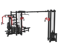 Appareil de musculation multifonctionnel commercial 5 stations : Pec Deck, Extension de jambes, Pile de poids – Équipement de gym pour l'entraînement de force