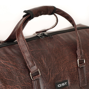 Sac polochon en cuir de grande capacité de haute qualité pour hommes femmes Style Sport fermeture éclair Durable Logo de marque personnalisé pour Gym Fitness - Product Image 6