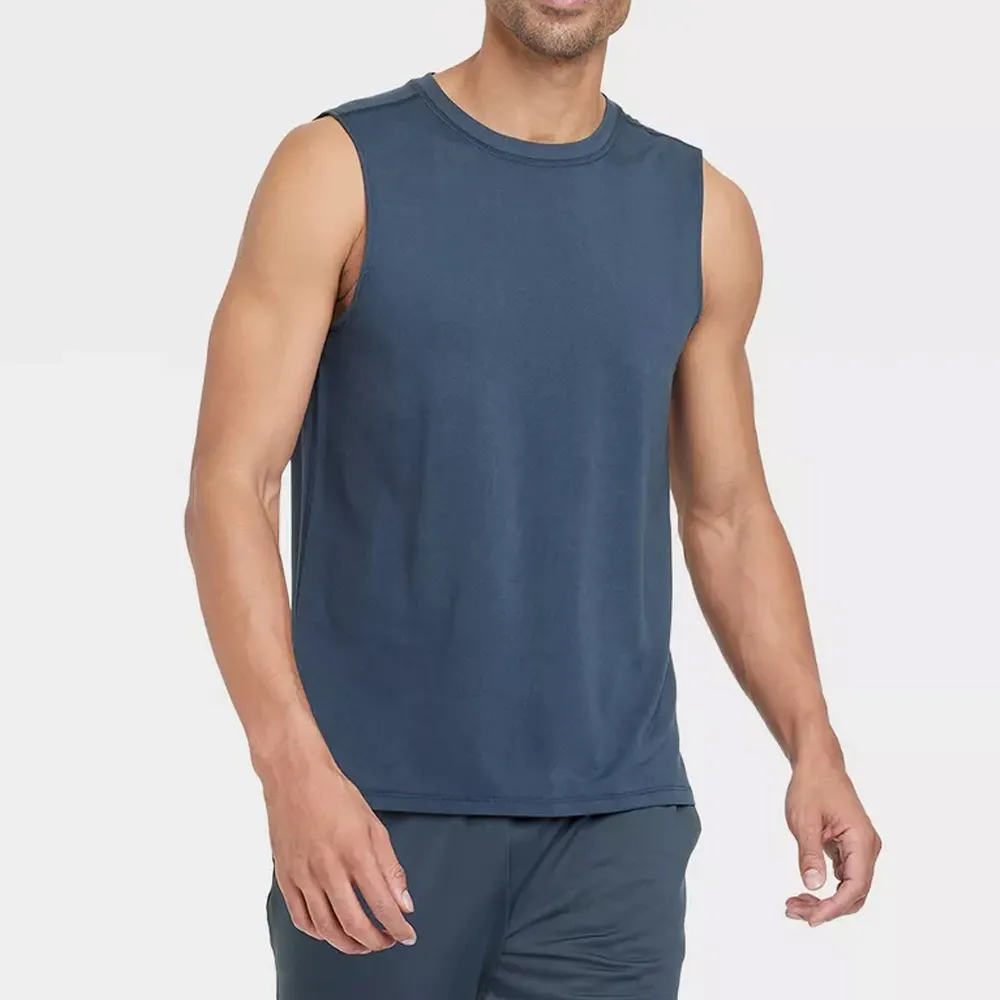 Neuer Trend Ärmellose Weste Fitnessstudio T-Shirt für Herren schnell trocknend Sport individuelle ärmellose Hemden Laufmänner-T-Shirts Bestseller