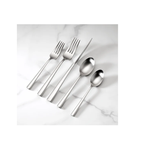 5 pièces en acier inoxydable poli ensemble de couverts designer poignée en acier miroir couverts pour mariage maison cuisine alimentaire usine vente - Product Image 3