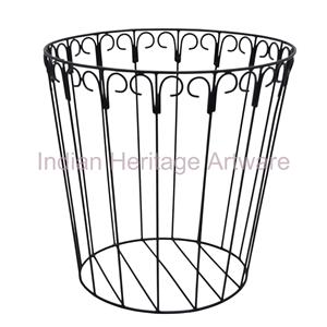 IHA IHAWB040 Poubelle de rangement en fer noir de forme ronde pour bureau et cuisine, lieu d'origine : - Product Image 6