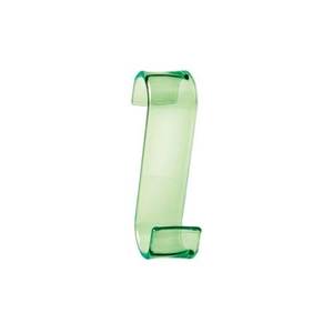 MERLINO Colgador de Baño Transparente Verde 2025 P8 Gedy (3.2x6.7x12cm) para Puerta - Product Image 1