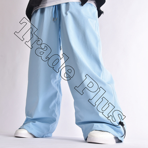 Pantalon ample en lin pour homme, taille élastique, couleur unie, ample, unisexe, ski, snowboard, imperméable, cargo - Product Image 2