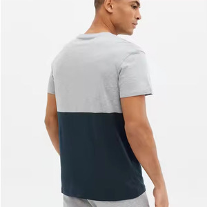 Heavy 270 Gsm doble hilo suelto moda gota hombro manga corta algodón camiseta EE. UU. hombres Oversize Top al por mayor - Product Image 2