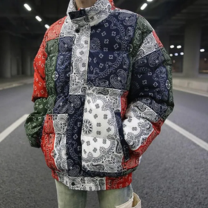 Blouson d'hiver personnalisé pour homme, réactif à la chaleur, en toile, coupe-vent, imperméable, thermochromique, style bomber, tendance - Product Image 2