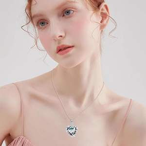 Metal Butterfly Urn <b>Necklaces</b> for <b>Ashes</b> Urn Jewelry for Human <b>Ashes</b> for Women Heart Cremation <b>Necklace</b> for <b>Ashes</b> Custom Size - Product Image 6