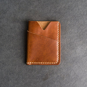 Mini porte-cartes Crazy Horse en cuir véritable populaire pour hommes LCH-0027 design élégant et pratique - Product Image 1