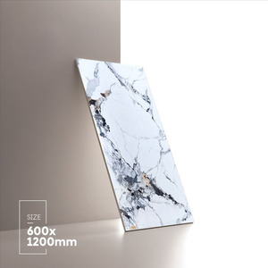 Azulejo de Porcelana Esmaltada de 600 x 1200 mm, Azulejo de Porcelana Esmaltada Pulida Completa Azul Estatuario Natural, Azulejos de Suelo de Porcelana Esmaltada, Suelo de Mármol - Product Image 4