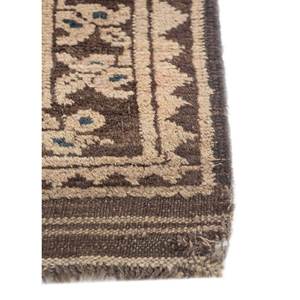 พรมขนสัตว์ถักมือสีเบจและสีน้ำตาล ลายเรขาคณิตและนามธรรม สำหรับห้องนั่งเล่น ห้องโถง หรือพื้นที่วัยรุ่น-Pae-5778 - Product Image 4