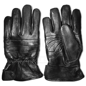 Gants d'hiver pour hommes en cuir durable avec doublure chaude - Product Image 1