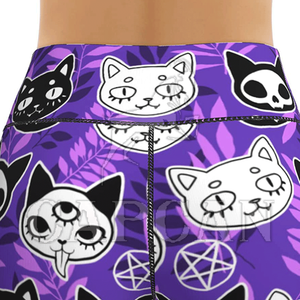 Quick Dry Women's Workout <b>Shorts</b> Custom Printed Polyester/Cotton <b>Harem</b> Pant Style with Elastic Waist Unique Patches - Product Image 6