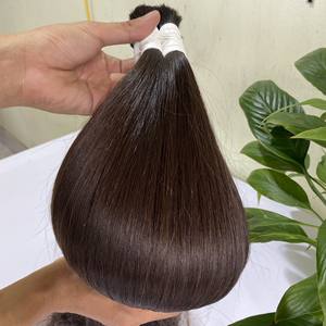 Extension de cheveux brésiliens naturels à cuticules alignées de qualité supérieure, vente en gros de cheveux indiens crus en vrac non traités - Product Image 4