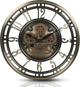 Horloge murale de haute qualité décoration de la maison nouvelle horloge murale en métal de luxe créative Logo personnalisable disponible de l'Inde - Product Image 1