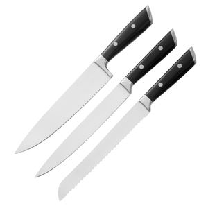 Couteau de cuisine ultra tranchant en acier inoxydable à haute teneur en carbone Couteau de chef en acier inoxydable Lame d'usine de coutellerie personnalisée en gros OEM ODM - Product Image 4