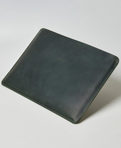 Sac d'ordinateur portable chic Premium en cuir véritable étui souple personnalisé vert livre housse de haute qualité pour hommes et femmes en gros OEM - Product Image 2