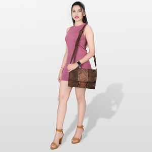 กระเป๋าหนังนิ่มสไตล์ตะวันตกสำหรับผู้หญิง, กระเป๋าหนังอุปกรณ์เสริมสำหรับผู้หญิงกระเป๋าใส่เอกสาร - Product Image 4