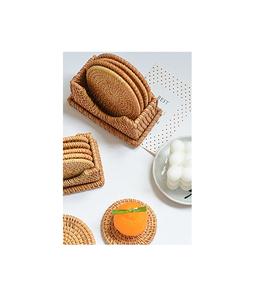 รถไฟเหาะหวายแฮนด์เมดทรงกลมสไตล์อเมริกันรถไฟเหาะบนโต๊ะสำหรับอาหารค่ำอุปกรณ์ตกแต่งบ้าน - Product Image 1