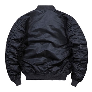 Veste bomber d'hiver pour homme, personnalisable avec logo, imperméable, respirante, coupe-vent, en polyester, couleur et taille personnalisées, vente en gros - Product Image 2