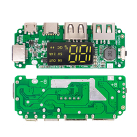 Module de charge de batterie au lithium 18650 avec double port USB 5V 2.4A Micro/Type-C et LED, pour batterie externe mobile, avec protection de circuit