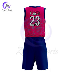 Sports Team Wear Custom Made Unique Design New Arrival Adult Good Quality Unisex Wear Colorful Basketball Uniform Sets - Product Image 3