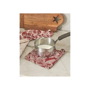 Dessous de plat de cuisine matelassé brodé 100% coton résistant à la chaleur gris foncé de luxe durable OEM ODM Logo personnalisé fabriqué en Inde Porte-pot - Product Image 5