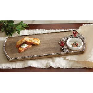 Classic Eco-Friendly Mango <b>Wood</b> <b>Cake</b> Plate with Rectangle Shape and Polished Finish - Product Image 1