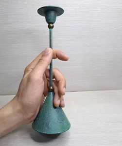 Nuevo diseño, centros de mesa de lujo de boda, soporte de vela de Metal esmaltado de Color, cantidad a granel, molde para hacer velas de lujo - Product Image 1