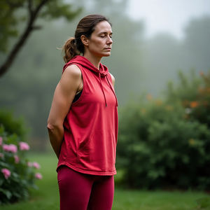 Gym Fitness Muscle Fit Sleeveless Hooded Ladies Workout Pullover Vest Hood Women's - Product Image 2