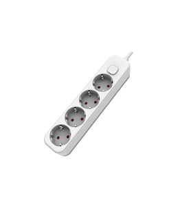 Presa multipla 4T con interruttore e cavo da 1,5 m. Bianco (F-Bright 1001712) - Product Image 1